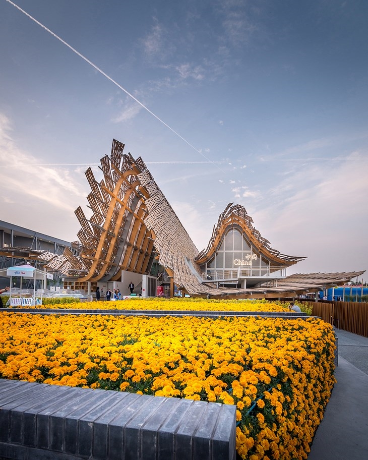 Archisearch - Exterior view of China Pavilion at Expo 2015 Milano Italy by architects Studio Link-Arc & Tsinghua University (c) Pygmalion Karatzas